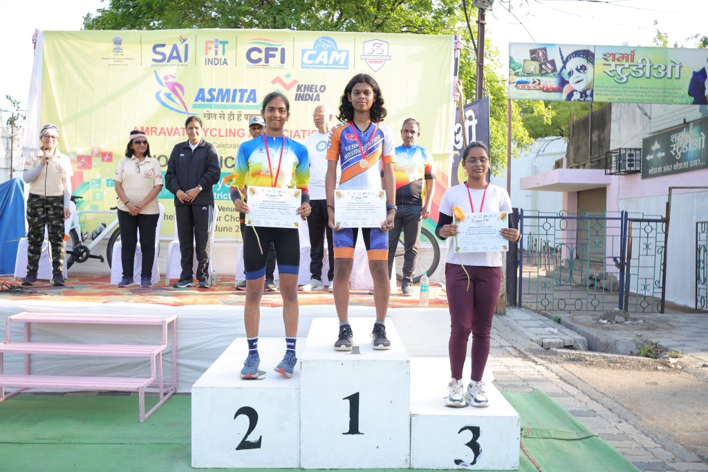‘खेलो इंडिया’ अंतर्गत अमरावती येथे आयोजित ‘अस्मिता जिल्हा महिला लीग’ उत्साहात संपन्न झाली; अमरावती सायकलिंग असोसिएशनने या स्पर्धेचे यशस्वी आयोजन केले.